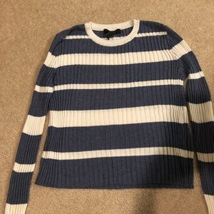 Blue and White Striped Atmosphere Sweater